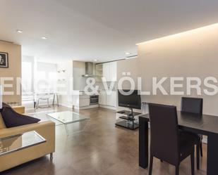 Living room of Apartment to rent in  Madrid Capital  with Air Conditioner, Heating and Parquet flooring