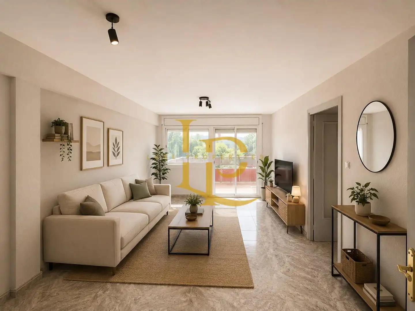 Sala de estar de Piso en venta en Terrassa con Terraza