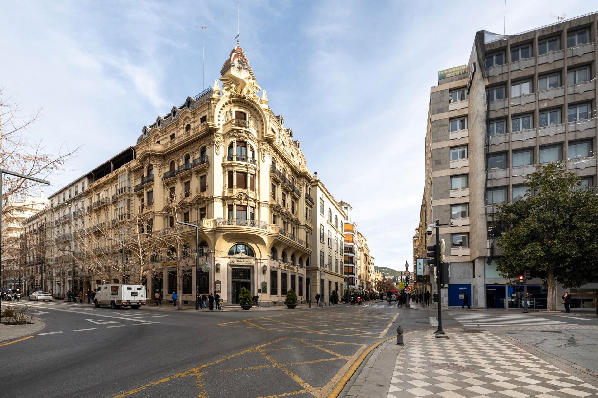 Exterior view of Flat to rent in  Granada Capital  with Air Conditioner, Heating and Furnished