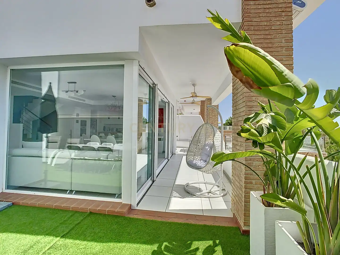 Terrasse von Haus oder Chalet zum Verkauf in Benalmádena mit Klimaanlage, Balkon und Alarm