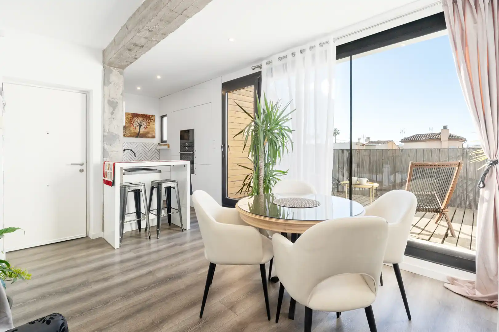 Esszimmer von Wohnung zur Miete in Granada mit Klimaanlage, Heizung und Parkett