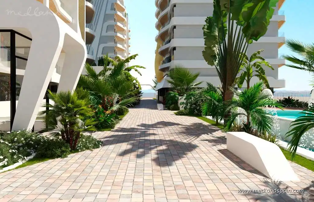 Terraza de Apartamento en venta en La Manga del Mar Menor con Aire acondicionado, Calefacción y Jardín privado