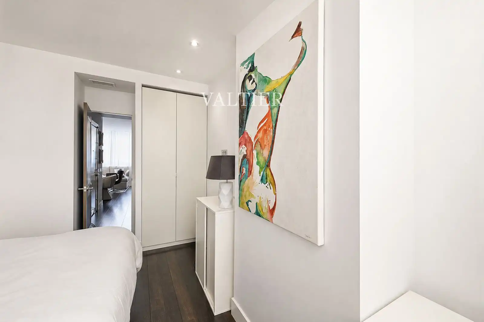 Schlafzimmer von Wohnung zur Miete in Madrid mit Klimaanlage und Möbliert
