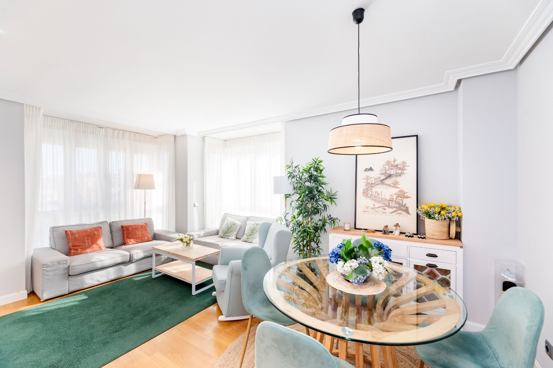 Living room of Flat for sale in  Madrid Capital  with Air Conditioner
