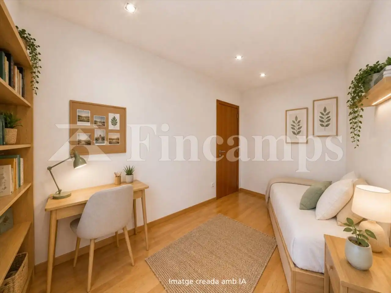Schlafzimmer von Dachboden zum Verkauf in Terrassa mit Klimaanlage, Heizung und Parkett