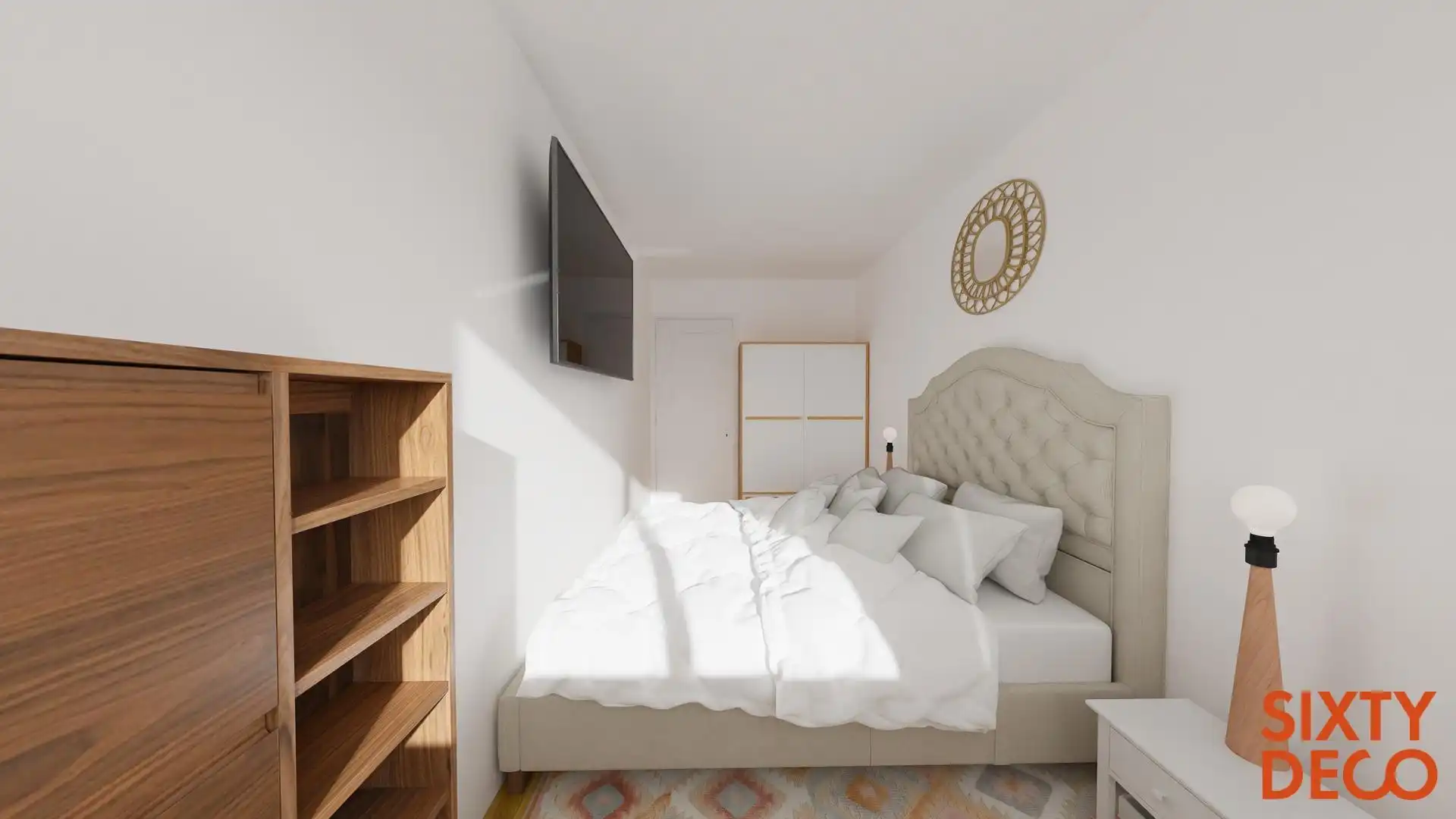 Bedroom of Flat for sale in Zaragoza  with Air Conditioner and Heating