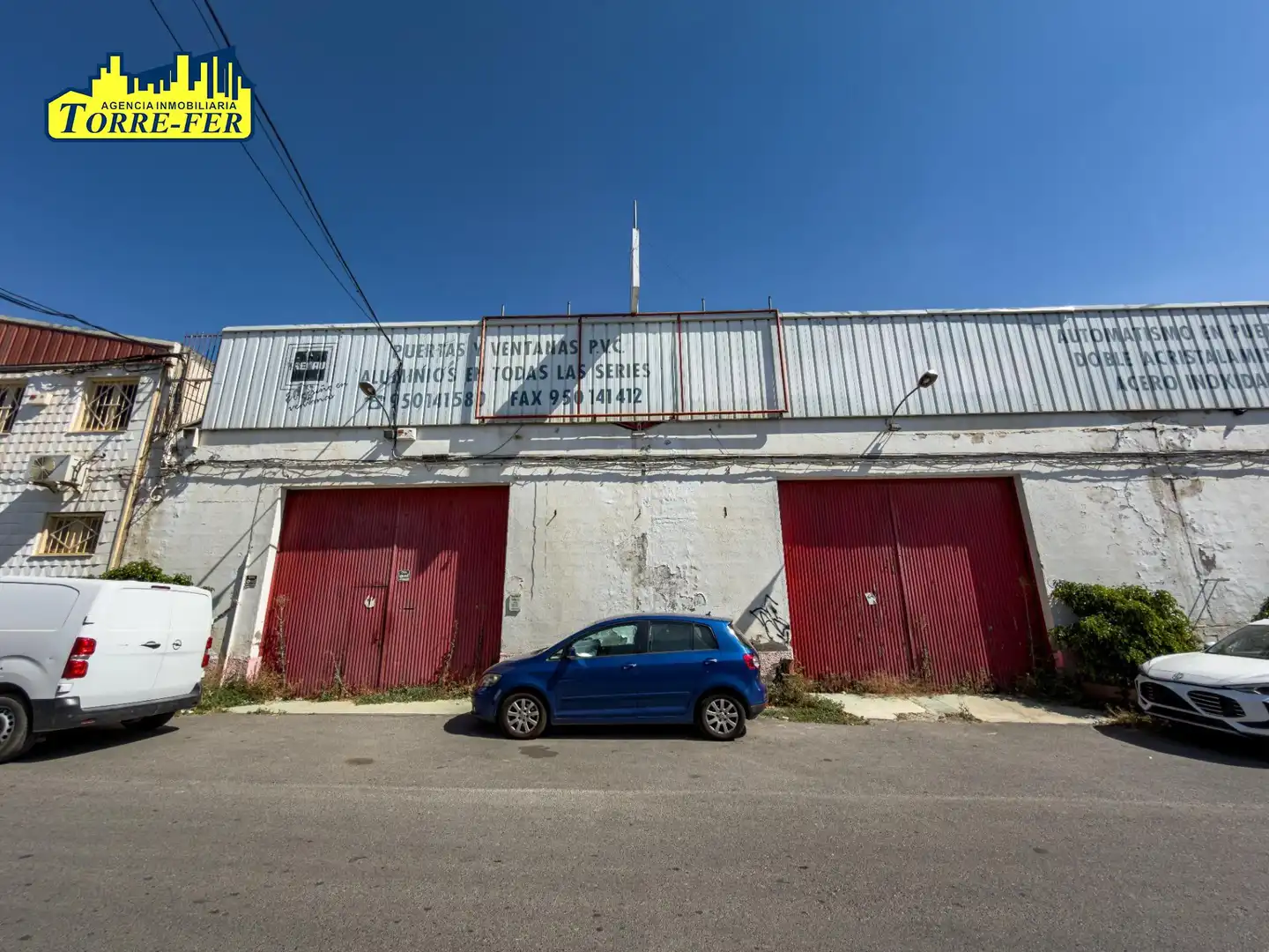 Vista exterior de Nave industrial de alquiler en Huércal de Almería