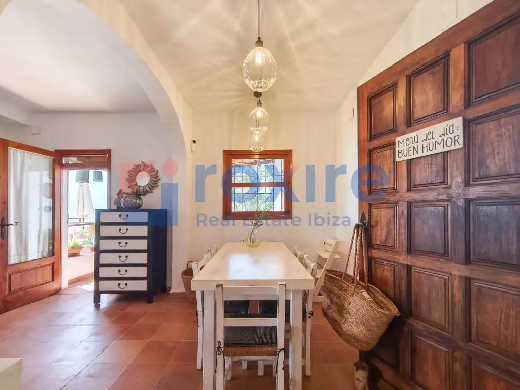 Dining room of Houses for rent in Sant Josep de sa Talaia  with Air Conditioner, Private garden and Terrace
