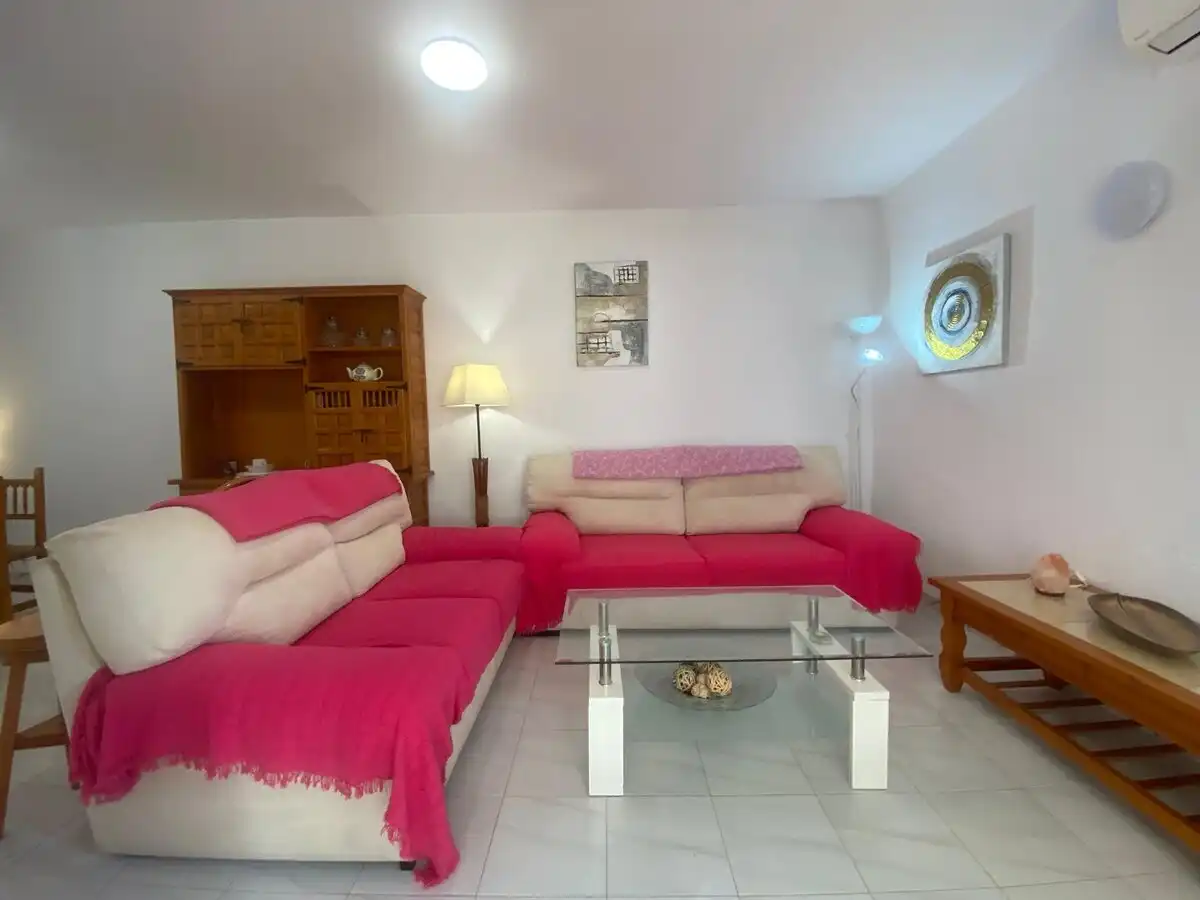 Sala d'estar de Apartament de lloguer en Dénia amb Aire condicionat, Calefacció i Terrassa