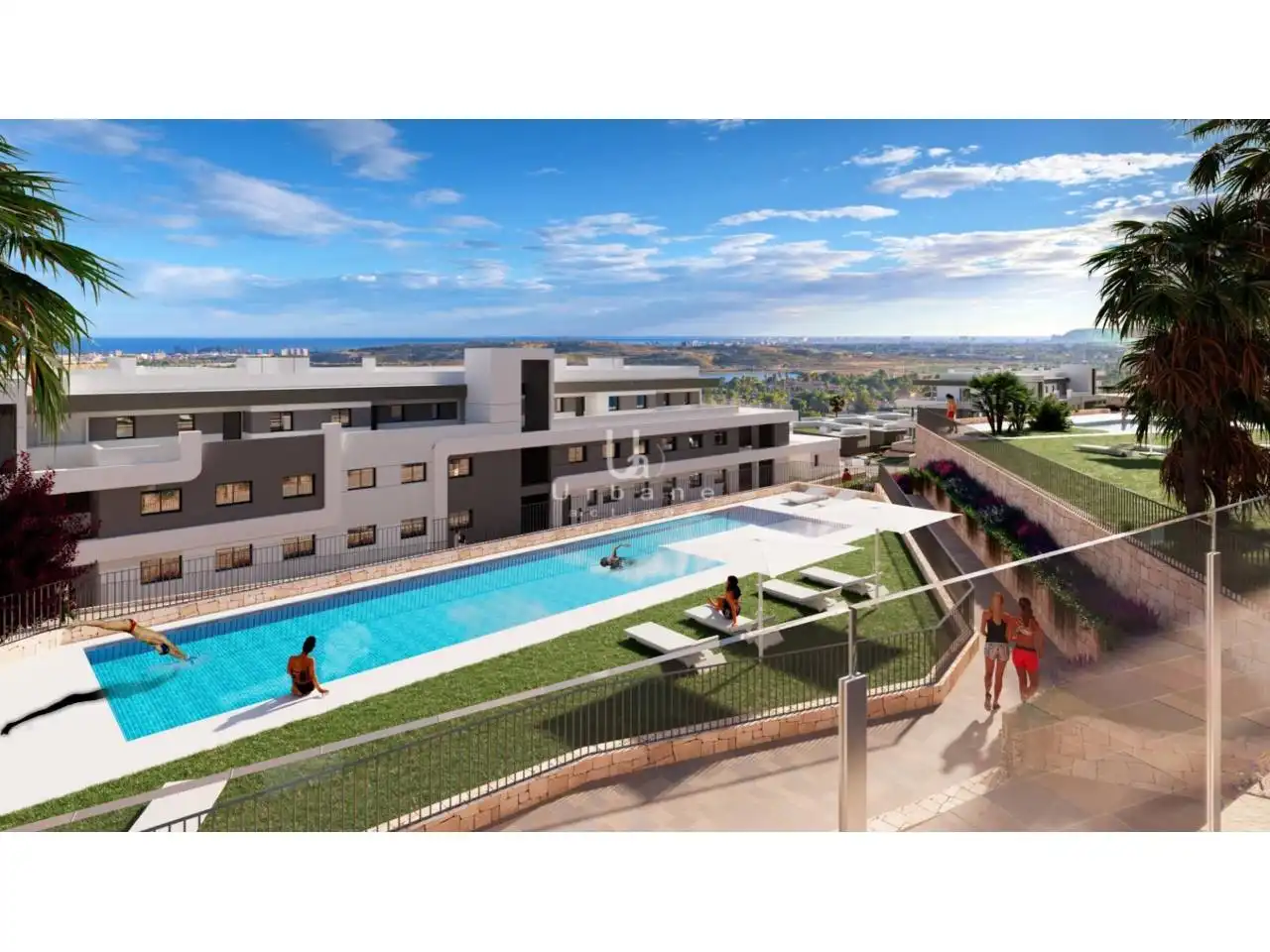 Swimming pool of Attic for sale in Mutxamel  with Air Conditioner, Parquet flooring and Terrace