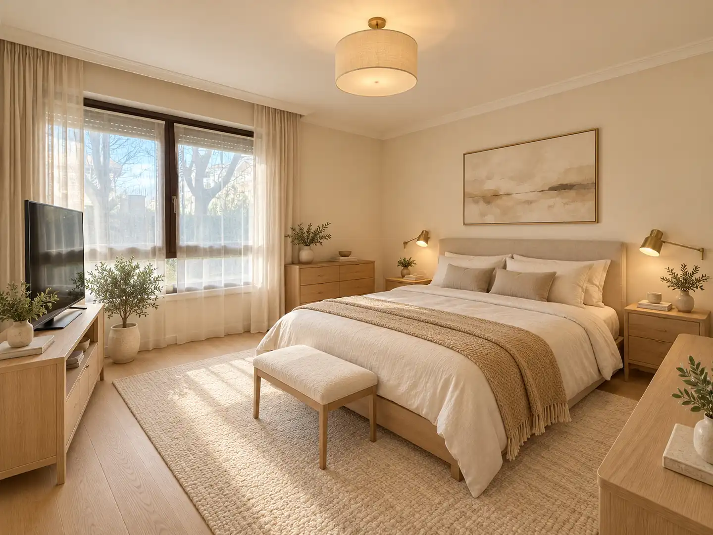 Schlafzimmer von Wohnung zum Verkauf in Neguri 