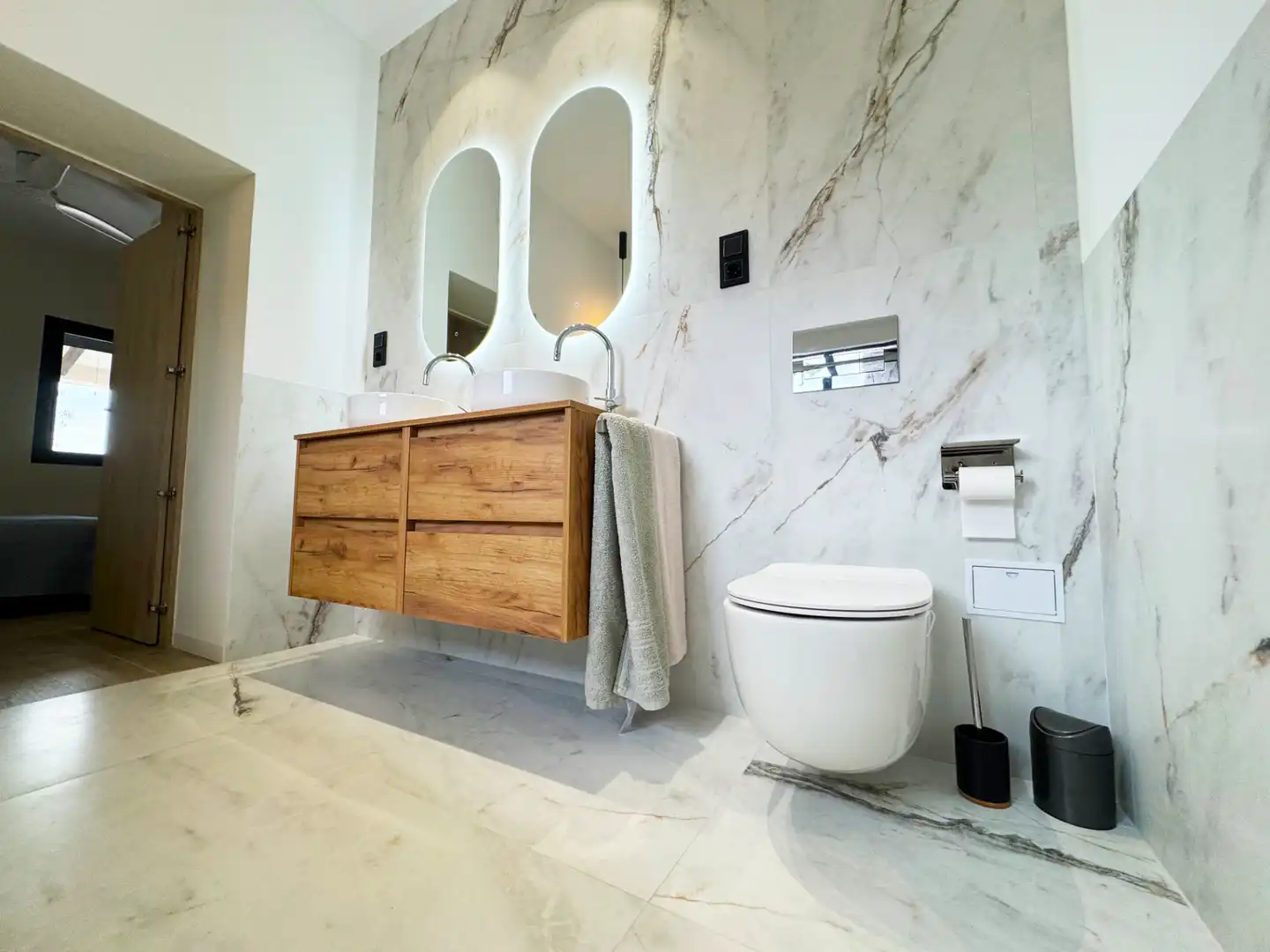 Baño de Finca rústica en venta en San Javier con Aire acondicionado, Calefacción y Jardín privado