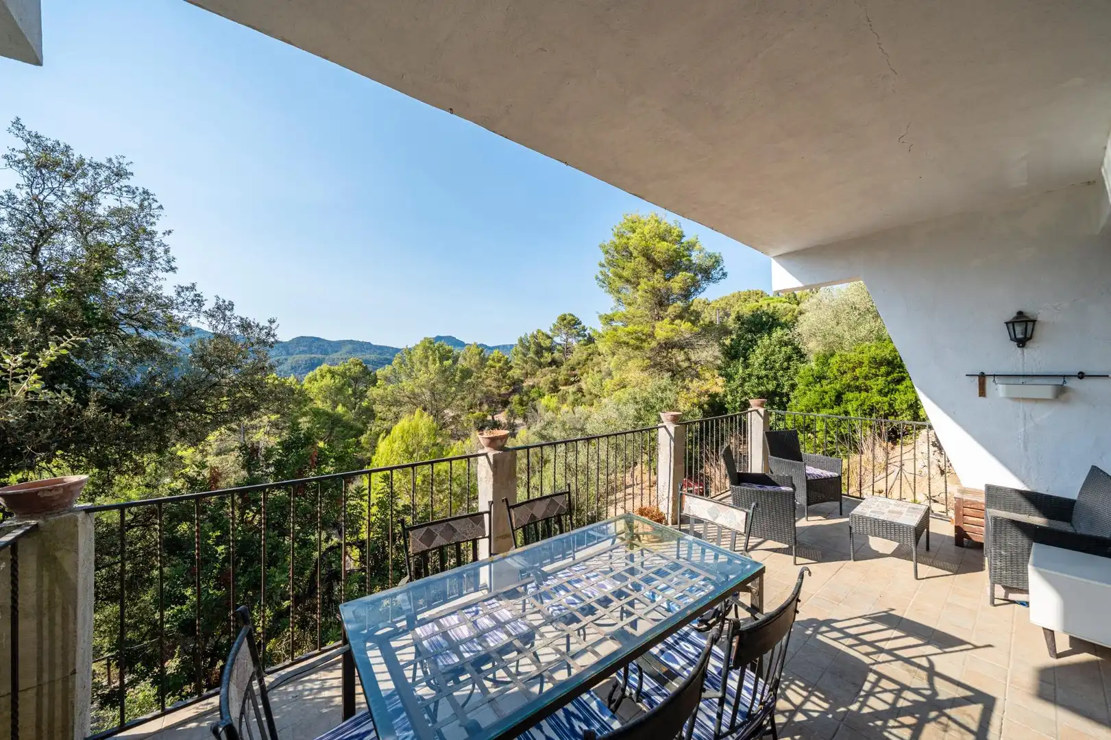 Terraza de Finca rústica en venta en Puigpunyent con Aire acondicionado, Calefacción y Jardín privado