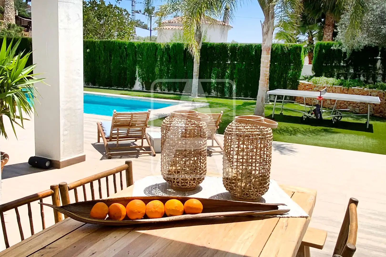 Terraza de Casa o chalet en venta en Benissa con Aire acondicionado, Calefacción y Jardín privado
