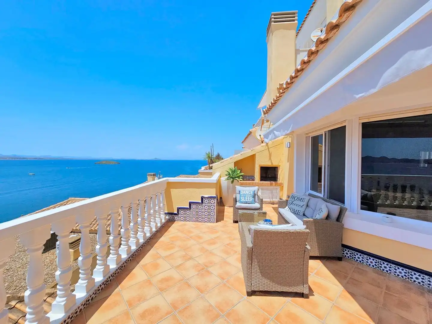 Terrace of Detached homes for rent in La Manga del Mar Menor  with Air Conditioner, Heating and Terrace