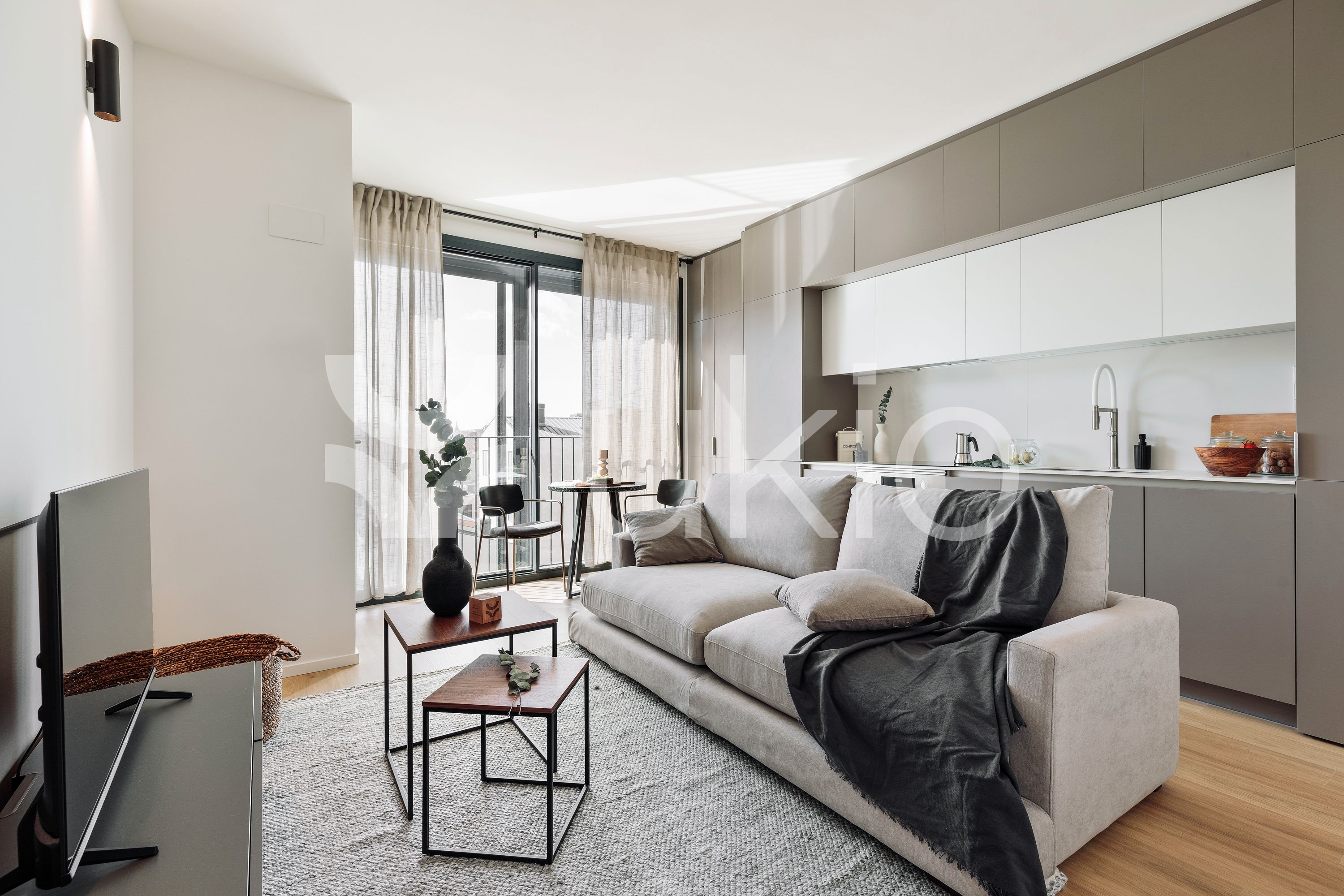 Living room of Apartment to rent in  Barcelona Capital  with Air Conditioner, Heating and Furnished
