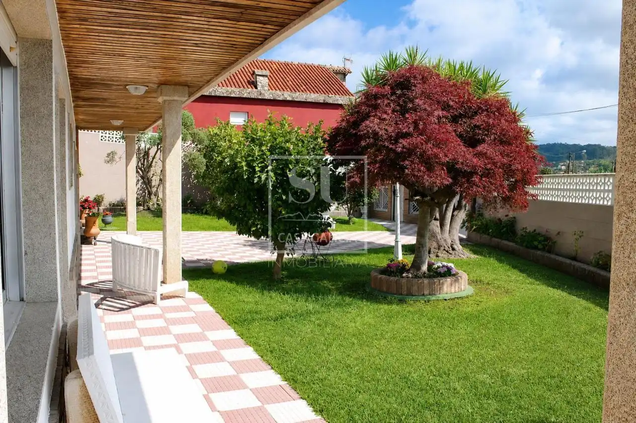 Jardín de Casa o chalet en venta en Nigrán con Calefacción, Jardín privado y Terraza