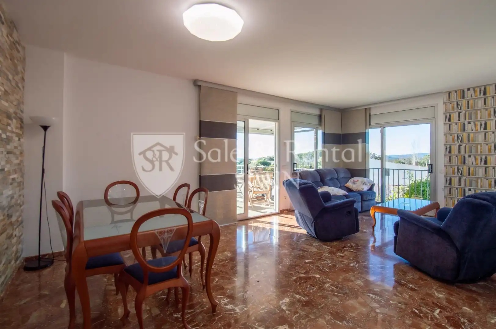 Sala d'estar de Casa adosada en venda en Lloret de Mar amb Calefacció, Jardí privat i Terrassa