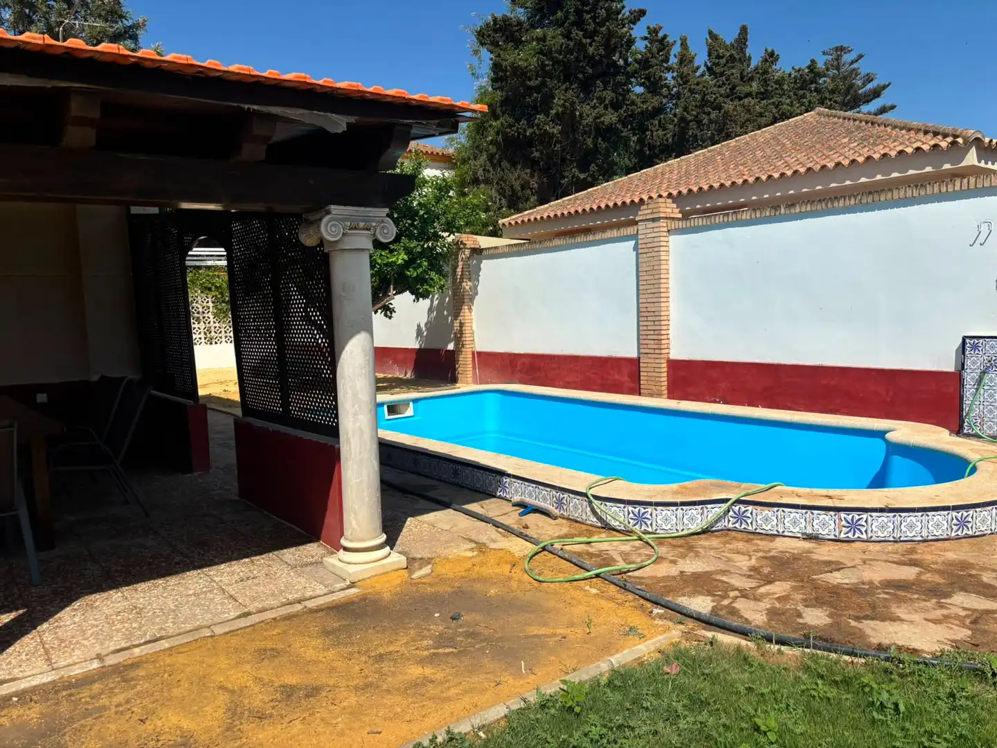 Piscina de Casa o chalet de alquiler en Chipiona con Calefacción, Jardín privado y Terraza