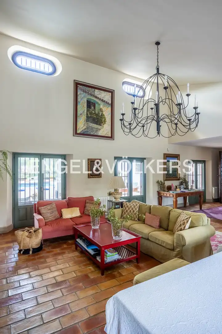Sala de estar de Finca rústica en venta en Aljaraque con Aire acondicionado, Calefacción y Jardín privado