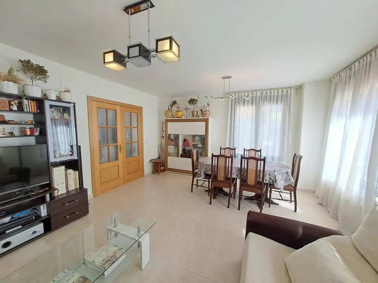 Living room of Houses for sale in Cardeñajimeno  with Heating, Private garden and Parquet flooring