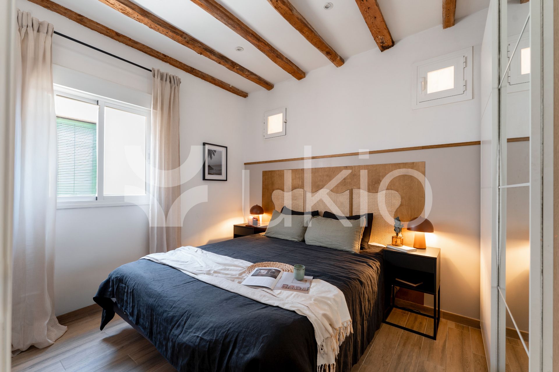 Bedroom of Apartment to rent in  Madrid Capital  with Air Conditioner, Heating and Furnished