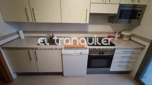 Kitchen of Flat for rent in Madrid  with Swimming Pool, Furnished and Washing machine