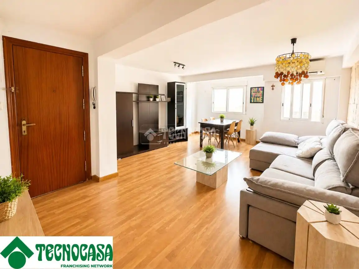 Living room of Flat for sale in Manises  with Air Conditioner, Parquet flooring and Terrace