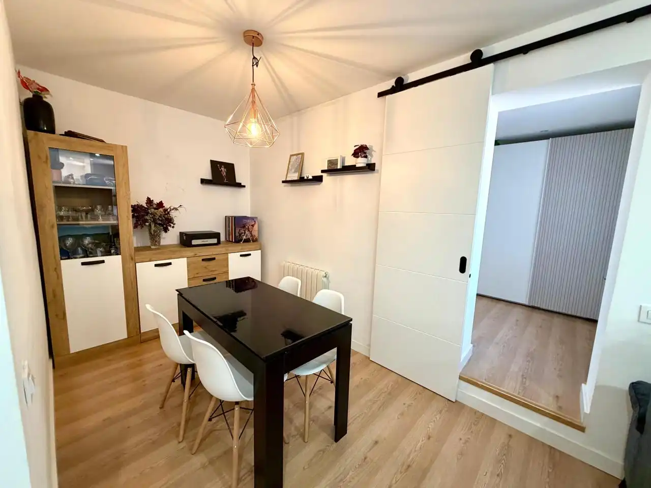 Dining room of Attic for sale in Barcelona  with Air Conditioner, Heating and Parquet flooring