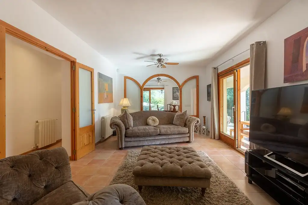 Sala d'estar de Casa o xalet en venda en Sa Pobla amb Aire condicionat, Jardí privat i Terrassa