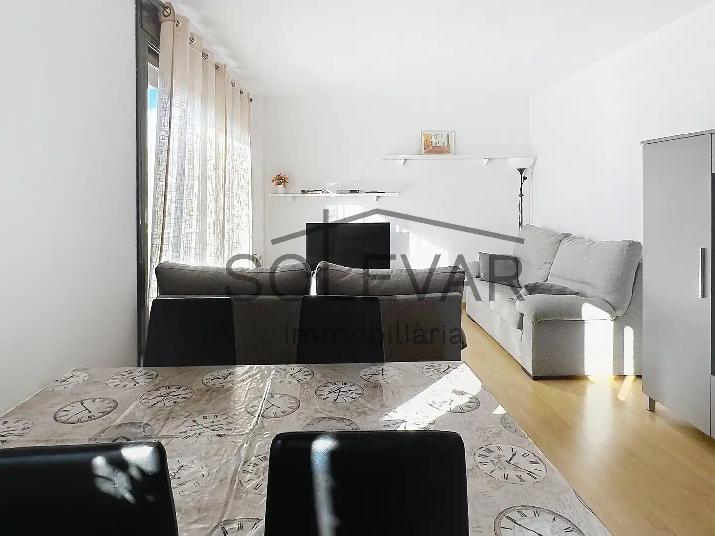 Wohnzimmer von Wohnung zum Verkauf in La Pobla de Segur mit Klimaanlage, Heizung und Parkett