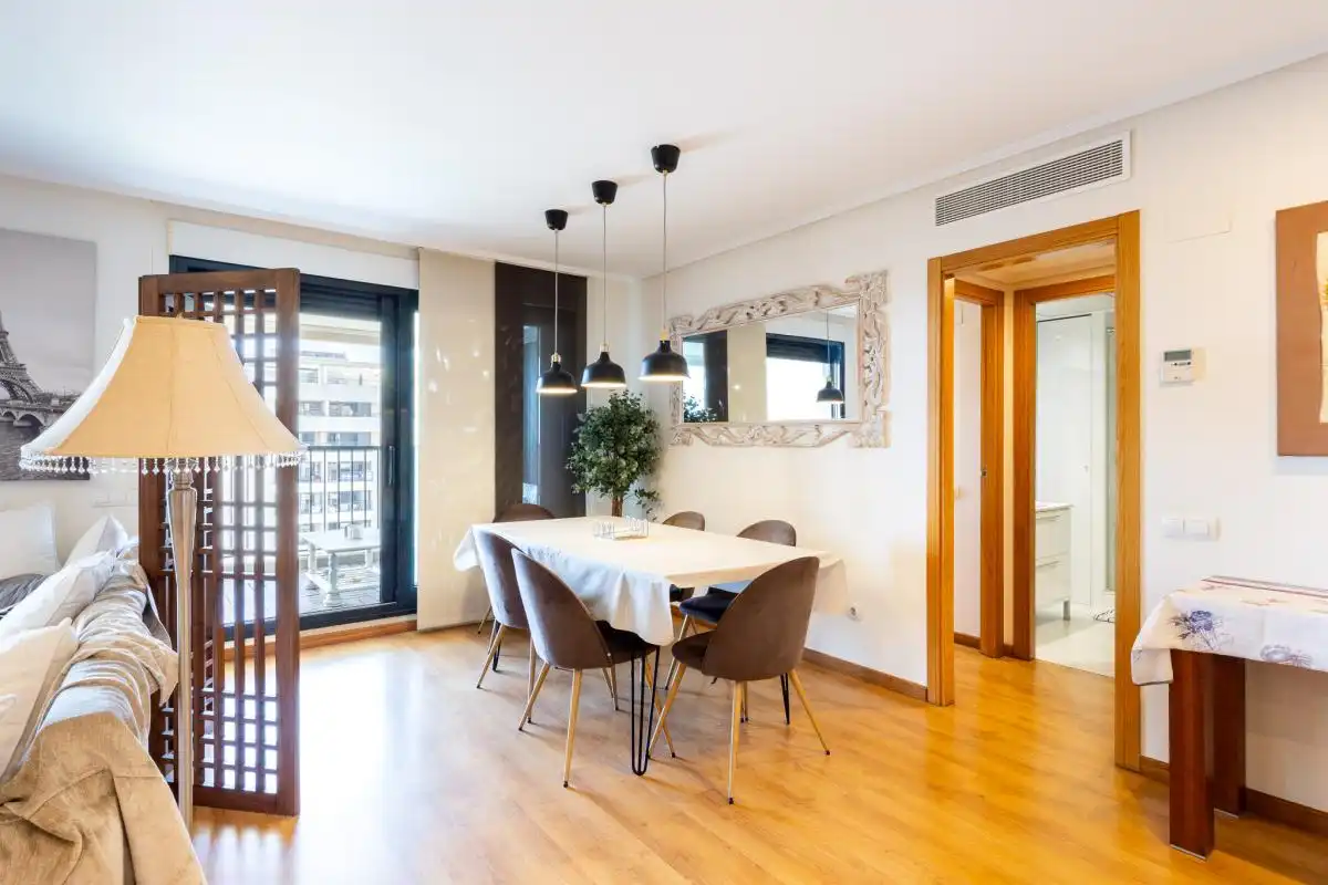 Dining room of Flat for rent in Alboraya  with Air Conditioner, Heating and Private garden