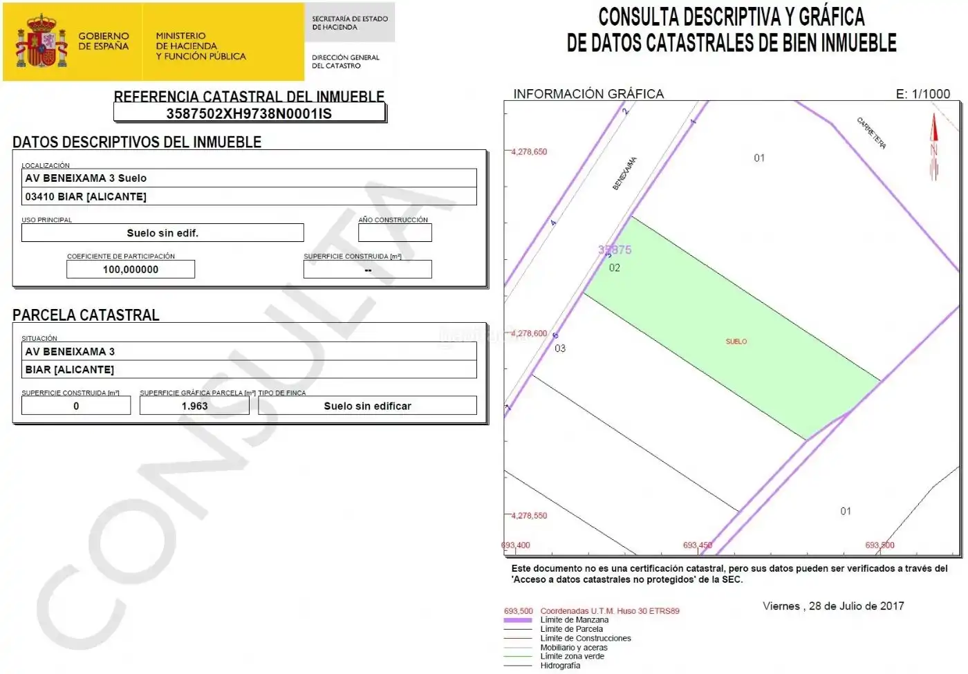 Industrial land for sale in Avinguda De Beneixama 3, imagen 4