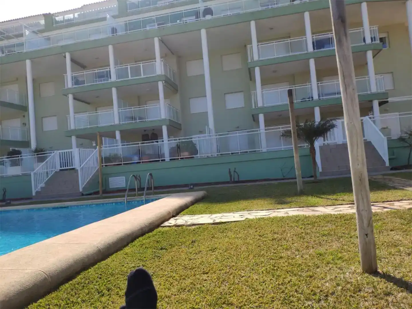 Swimming pool of Garage for sale in Dénia