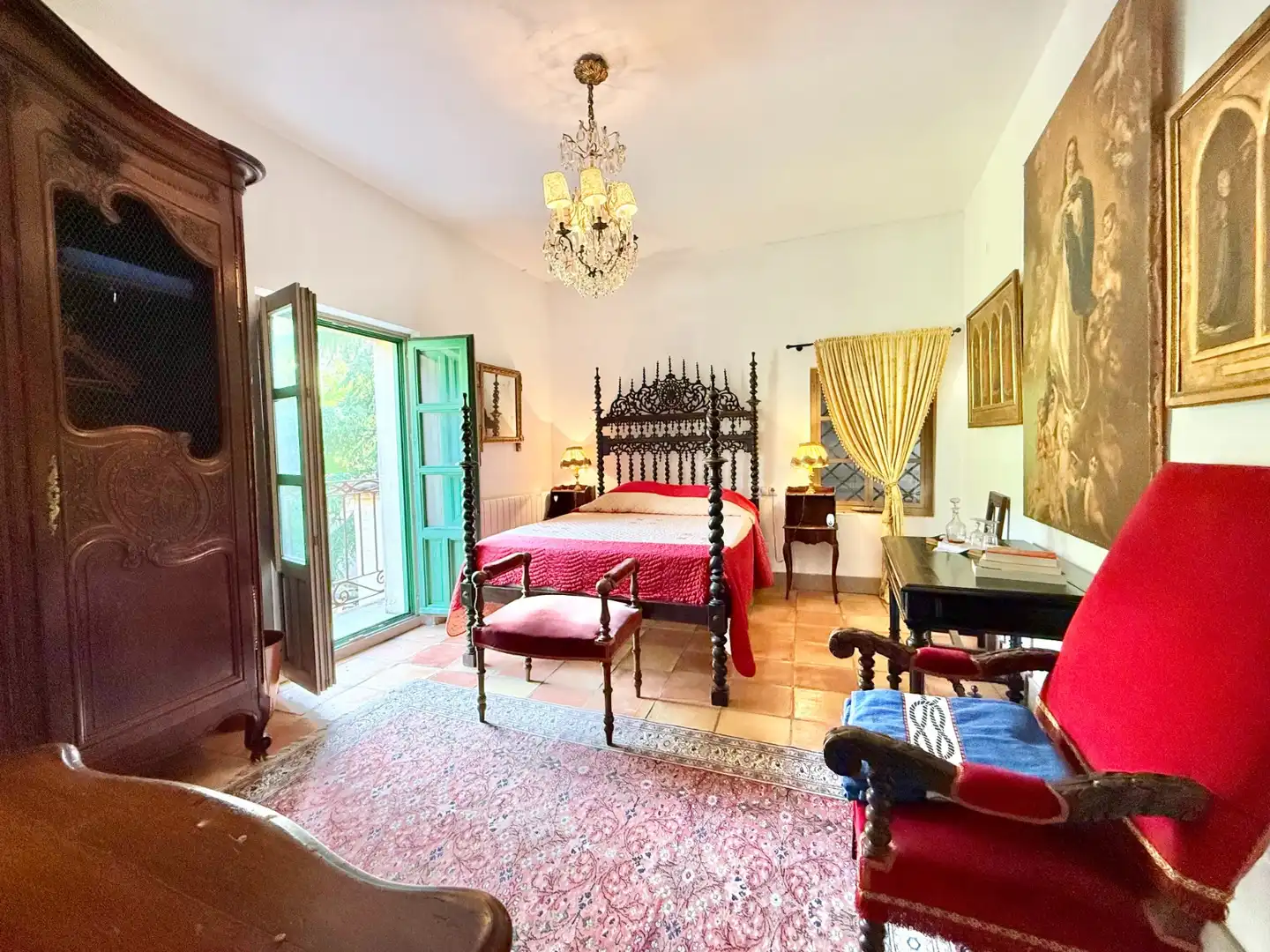 Dormitori de Finca rústica en venda en Alcoleja amb Aire condicionat, Jardí privat i Terrassa