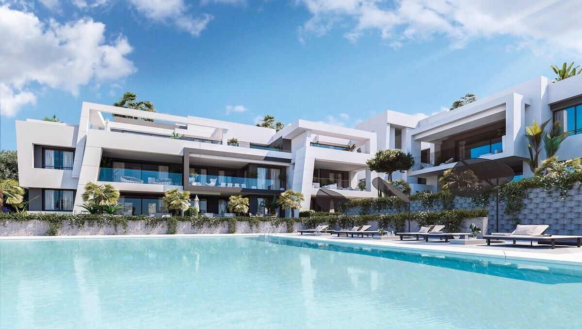 Exterior view of Planta baja to rent in Estepona  with Private garden, Terrace and Swimming Pool