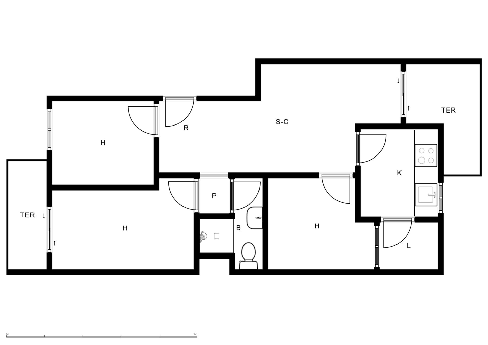 Flat for sale in L'Hospitalet de Llobregat  with Oven
