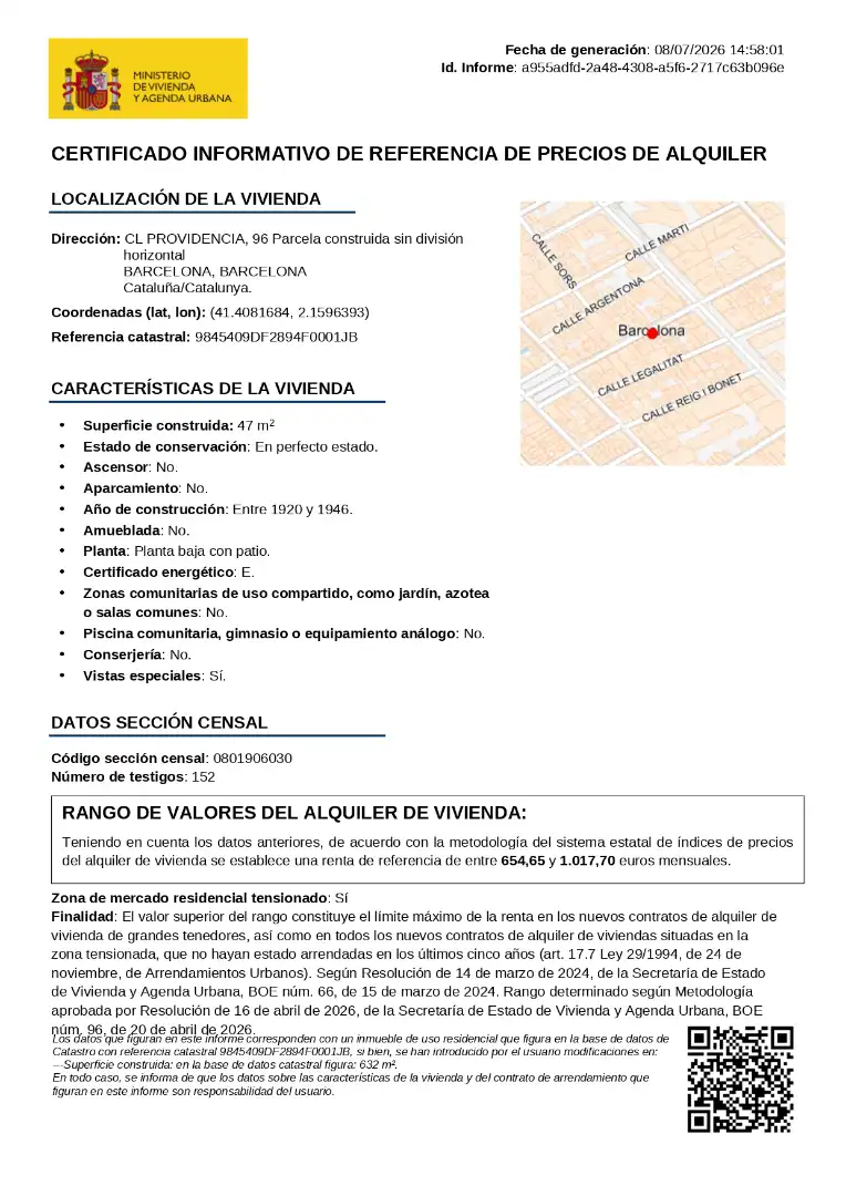 Estudi de lloguer en Barcelona amb Aire condicionat, Calefacció i Terrassa