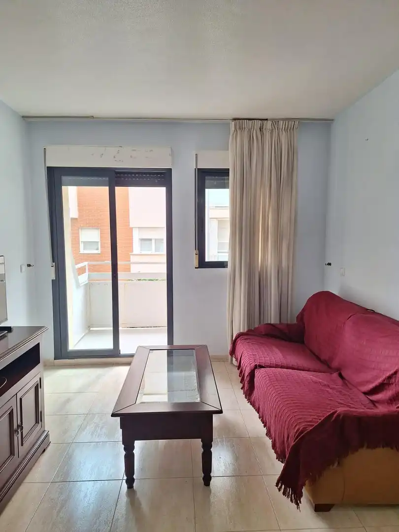 Sala d'estar de Pis de lloguer en Murcia amb Aire condicionat, Moblat i Balcó