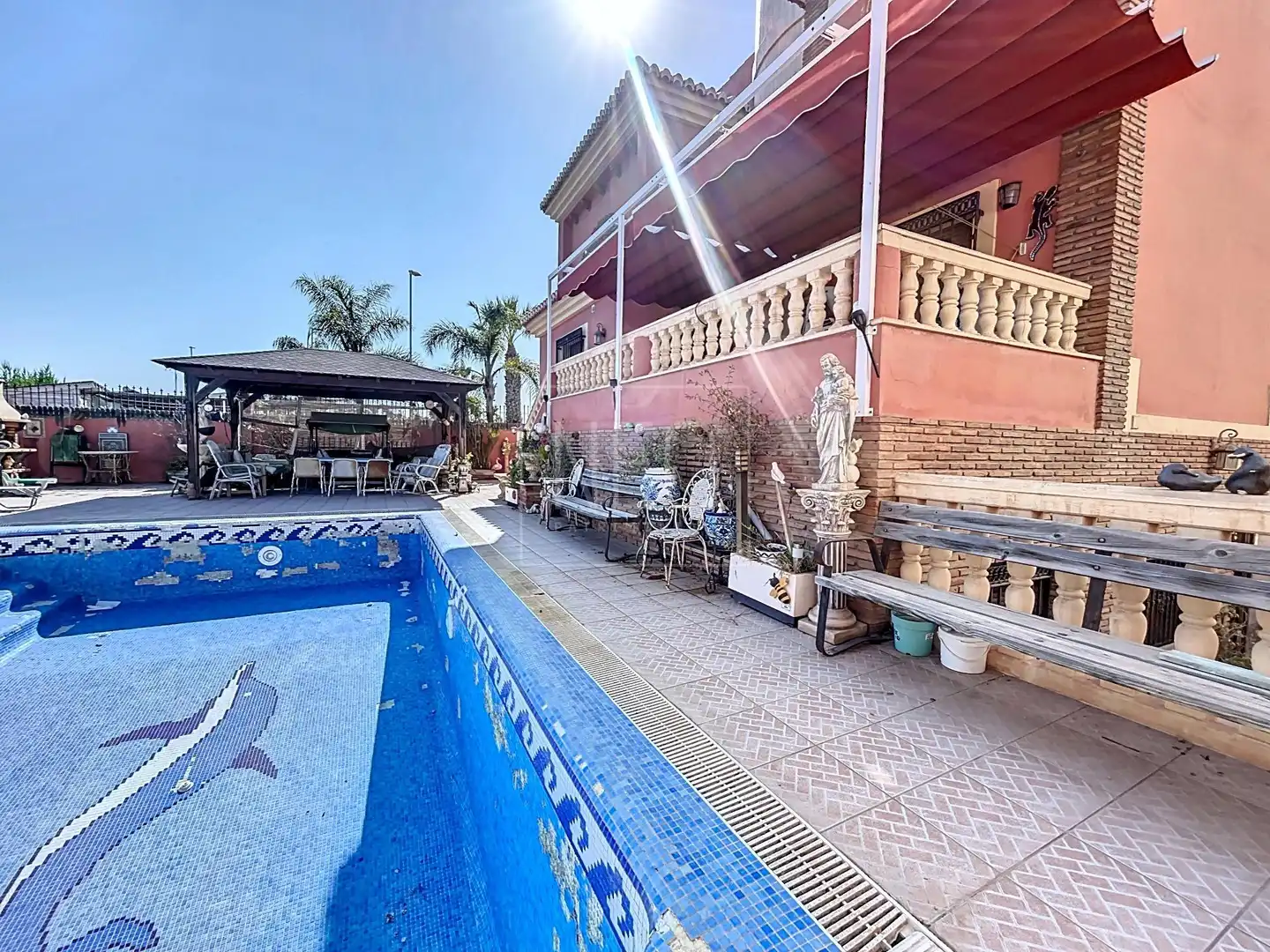 Piscina de Casa o xalet en venda en Motril amb Aire condicionat, Jardí privat i Terrassa