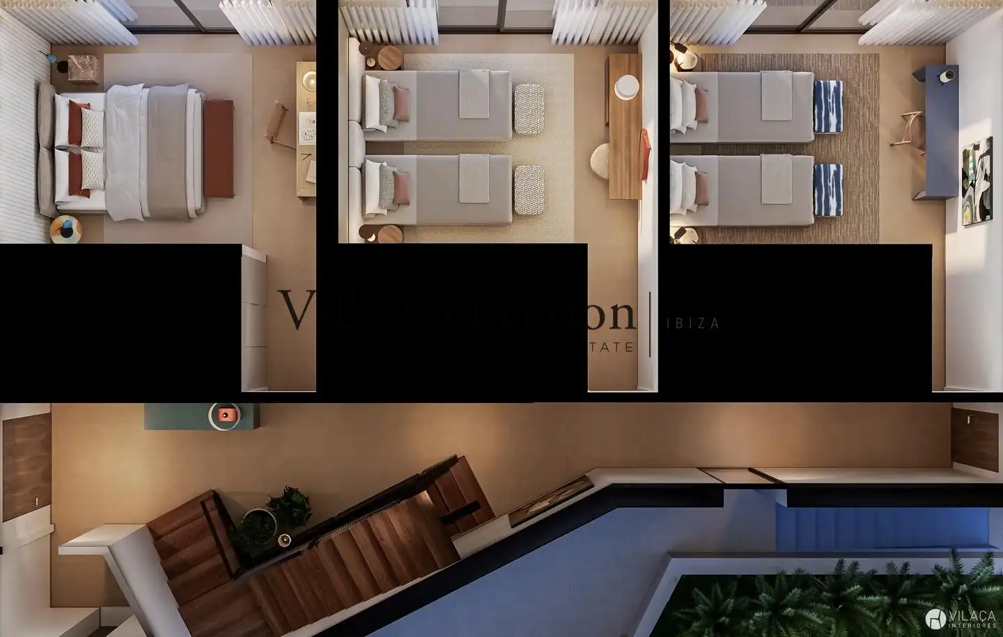 Bedroom of Houses for sale in Santa Eulària des Riu  with Air Conditioner, Heating and Terrace