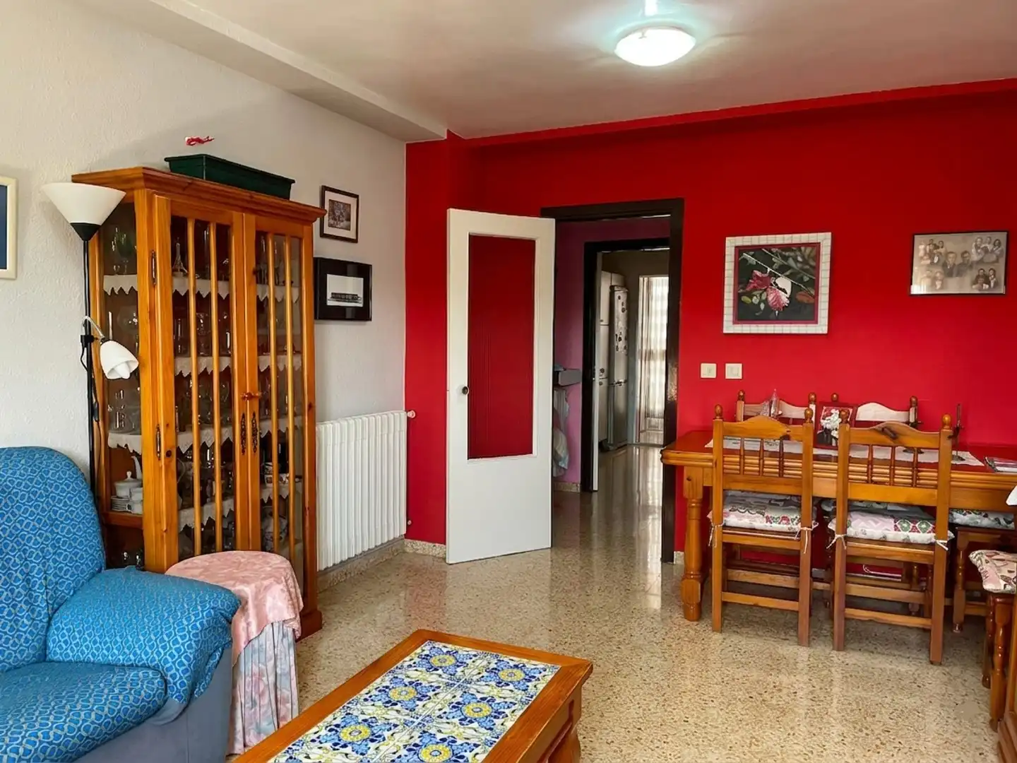 Sala d'estar de Pis en venda en Ejea de los Caballeros amb Moblat