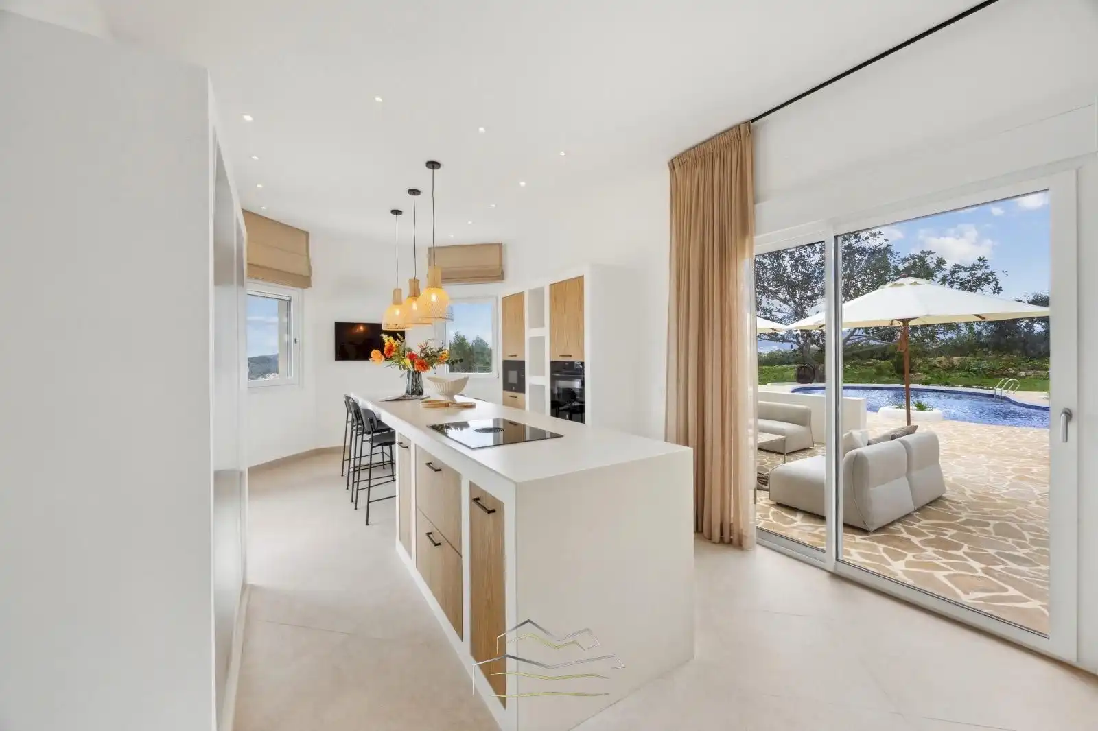 Cocina de Casa o chalet en venta en Jávea / Xàbia con Aire acondicionado, Calefacción y Jardín privado