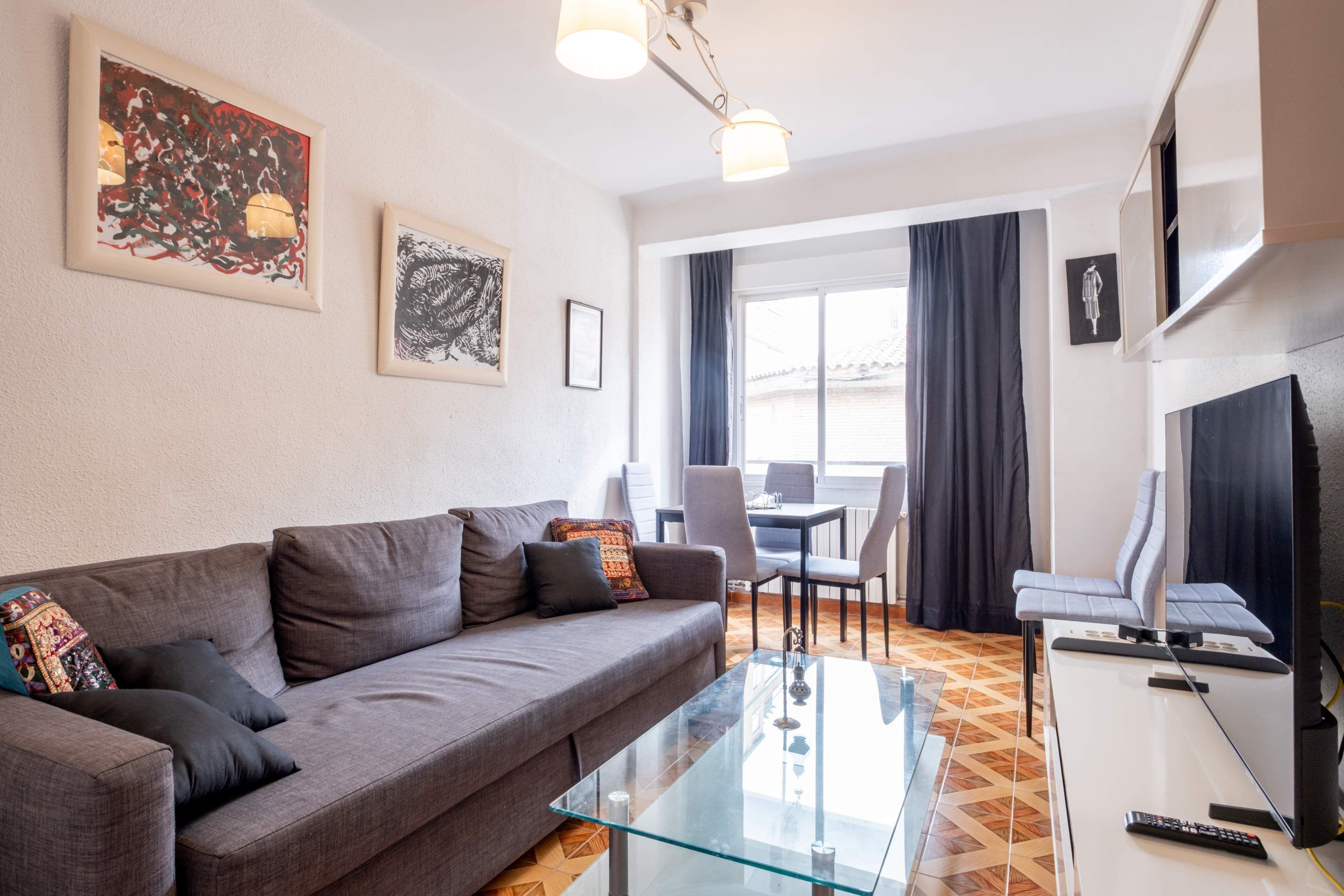 Living room of Flat for sale in  Zaragoza Capital  with Heating and Balcony