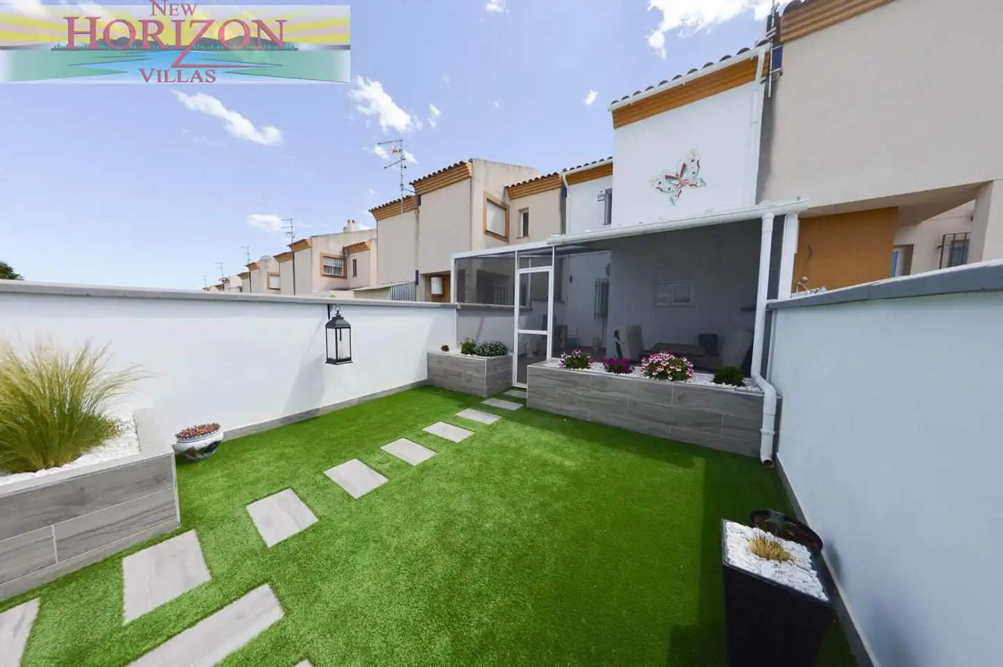 Garden of Duplexes for sale in Zurgena  with Air Conditioner and Community pool