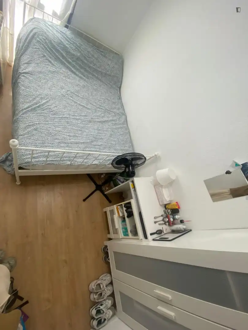 Schlafzimmer von Wohnungen zur untervermieten in Badalona mit Heizung, Möbliert und Internet