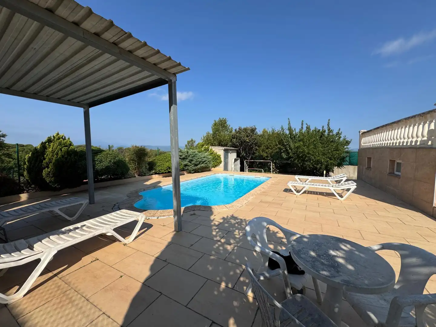 Swimming pool of Houses for sale in Caldes de Malavella  with Air Conditioner, Terrace and Swimming Pool