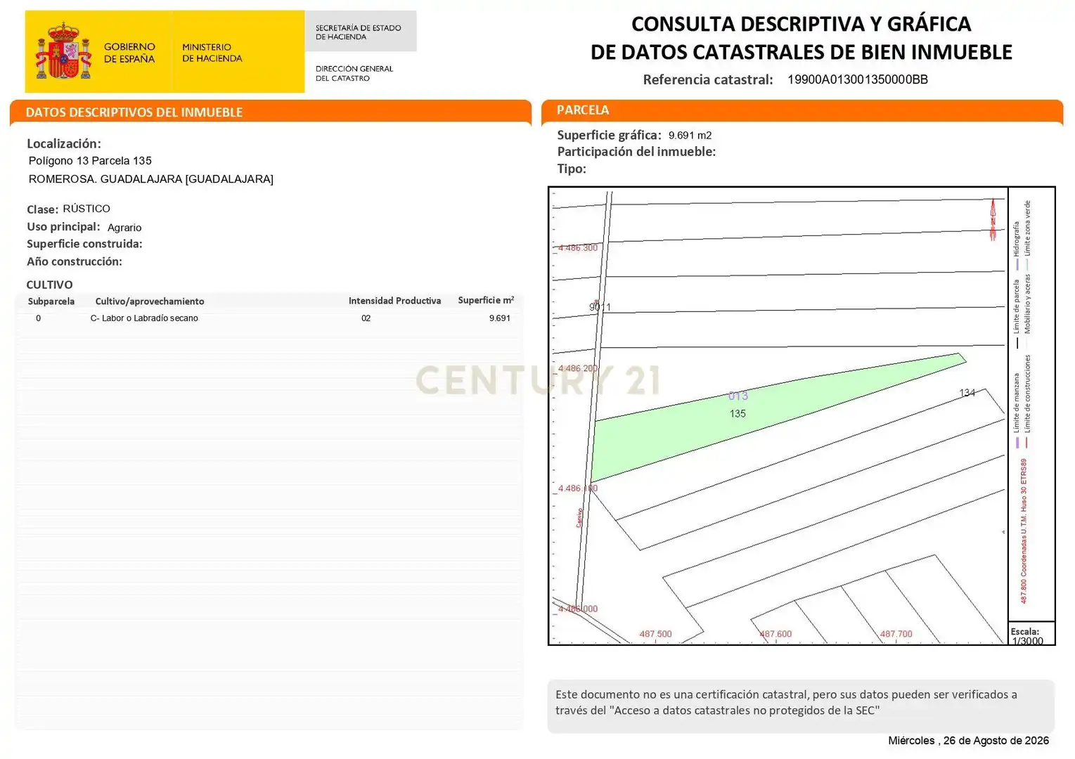 Vista exterior de Terreno en venta en Valdarachas