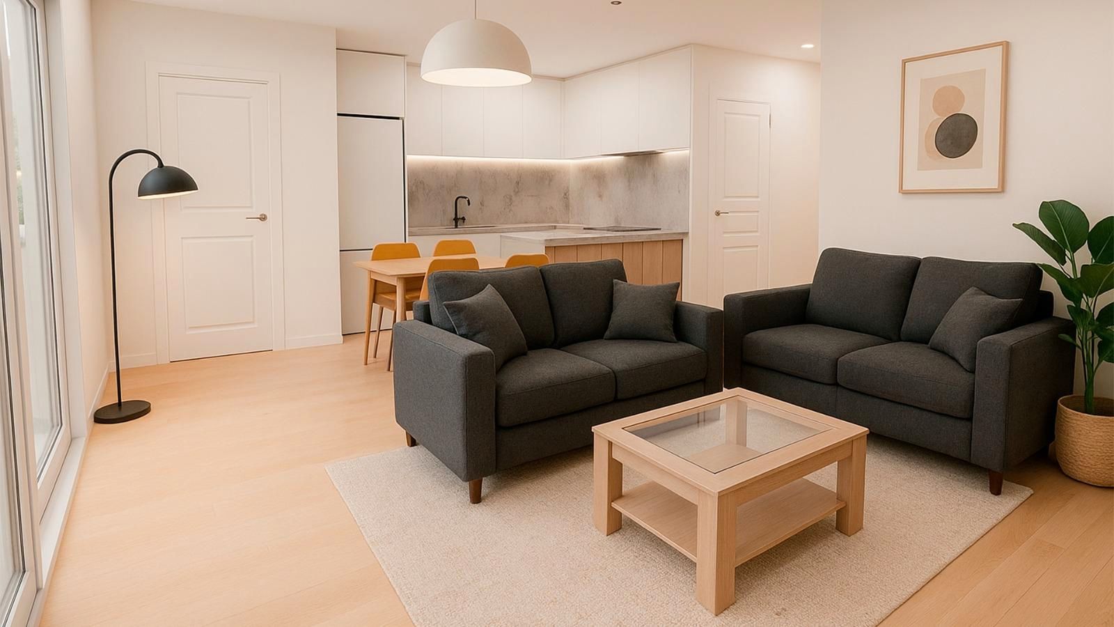 Living room of Flat for sale in Roda de Ter  with Heating, Parquet flooring and Terrace