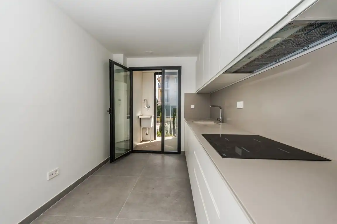 Kitchen of Flat for sale in Jávea / Xàbia  with Air Conditioner, Private garden and Storage room